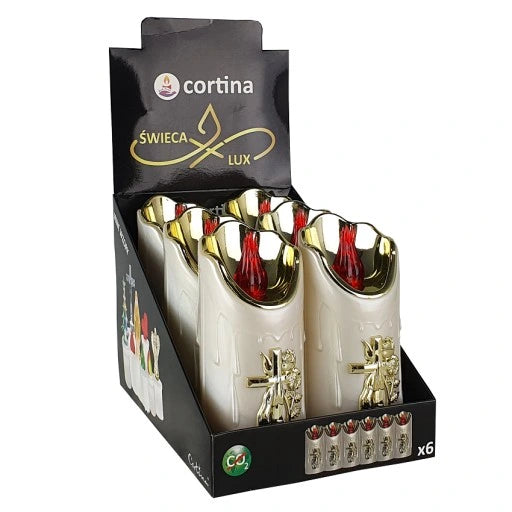 Large LED Candle 16cm height - batteries not included