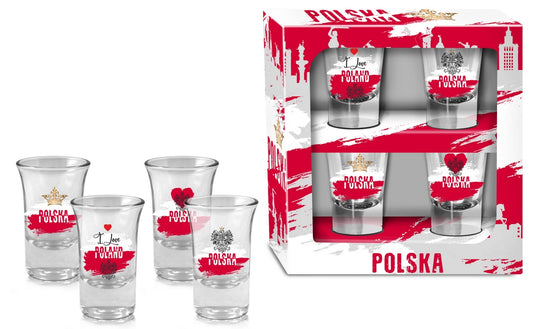 Shot glasses set of 4 Junior 35ml (1.2 fl oz) Poland