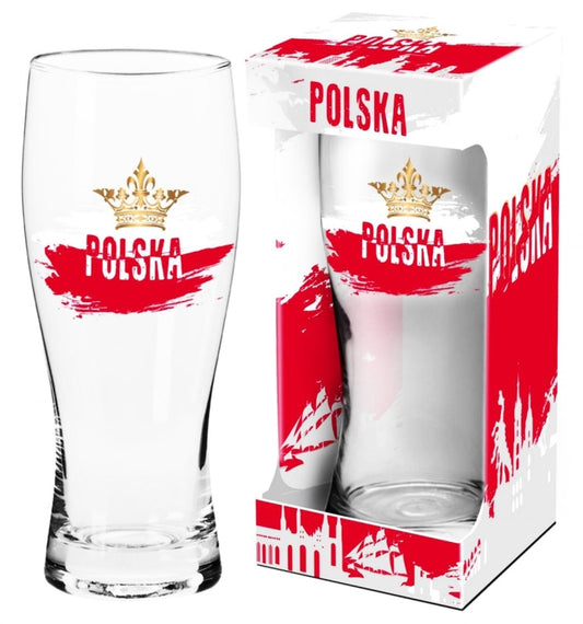 Beer Glass Golding 500ml (17 fl oz) Polish Crown