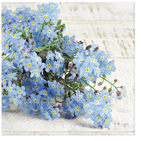 Paper Napkins Forget-Me-Not Flowers