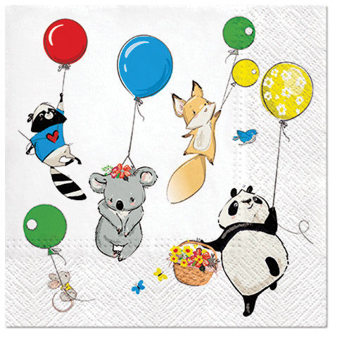 Paper Napkins Animals Party