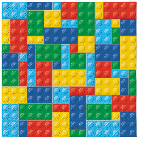 Paper Napkins Colorful Bricks