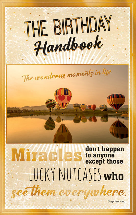 Birthday Card The Birthday Handbook Air Balloon