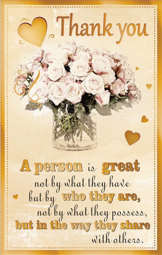 Thank You Card Flowers