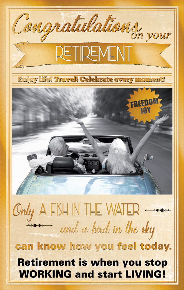 Congratulations on your Retirement Card Gold