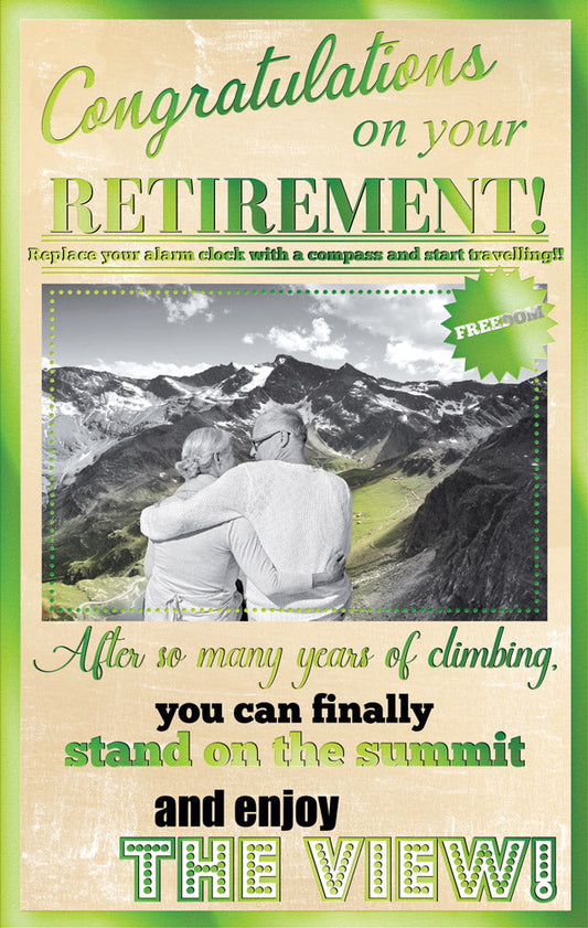 Congratulations on your Retirement Card Green