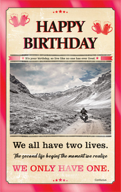 Birthday Card We All Have Two Lives